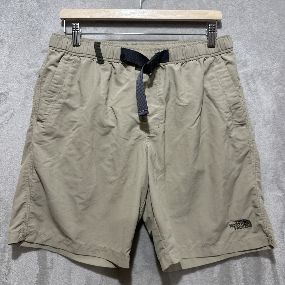 The‎ North Face Shorts Men's Size M Beige Short Court Pull On Belted Mesh Lined